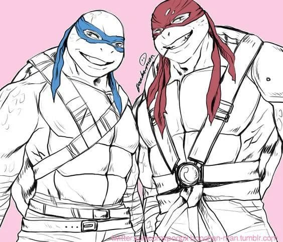 Thumbnail of Леонардо и Рафаэль (Bayverse Tmnt 2014-2016)