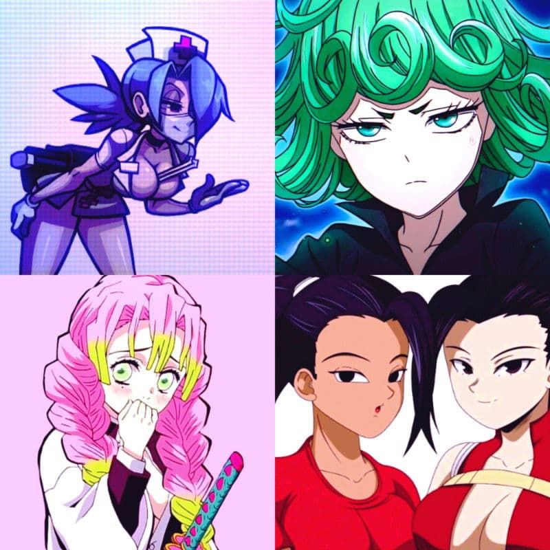 Thumbnail of Kale, Momo, Tatsumaki, Mitsuri y Valentine 
