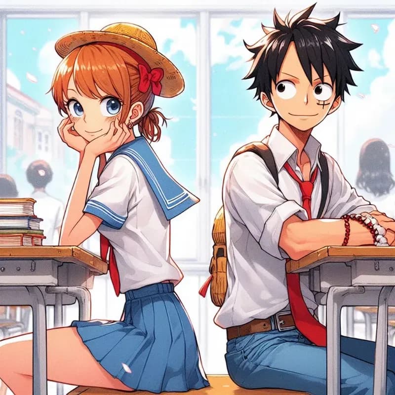 Thumbnail of One Piece Старшая школа AU