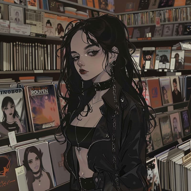 Thumbnail of Maeve, The Goth Record Store Owner