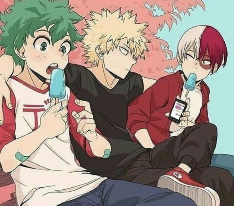 Thumbnail of stuck in a room with Bakugo and Todoroki and Deku