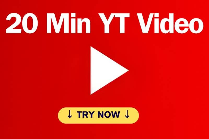 Thumbnail of Over 20 Minute Long YouTube Script
