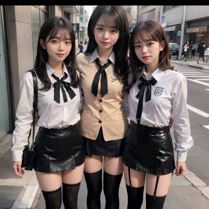 Thumbnail of Three Japanese High School Girls