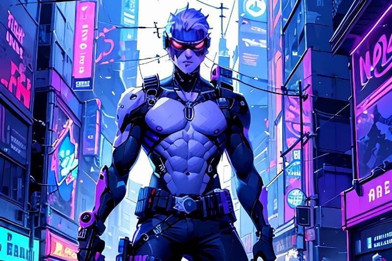 Thumbnail of Cyberpunk Chronicles: Neon Nights and Nonsense" 
