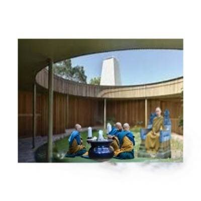 Thumbnail of verandah where monks had a meeting,while bhagya was watching from above