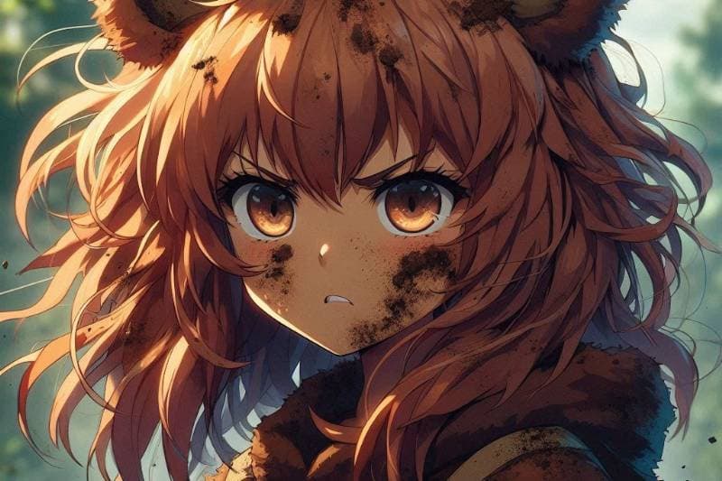 Thumbnail of Rury, the demi-human bear captured by slave traders NSFW-SFW