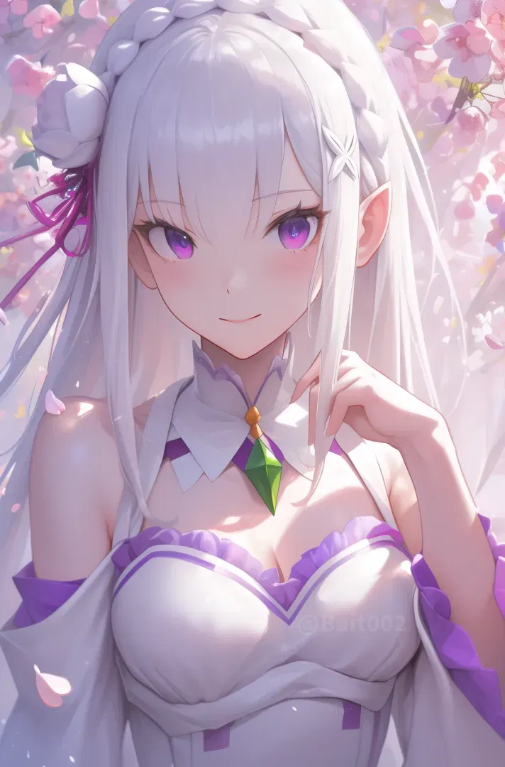 Thumbnail of Emilia - Gentle Half-Elf from Re:Zero