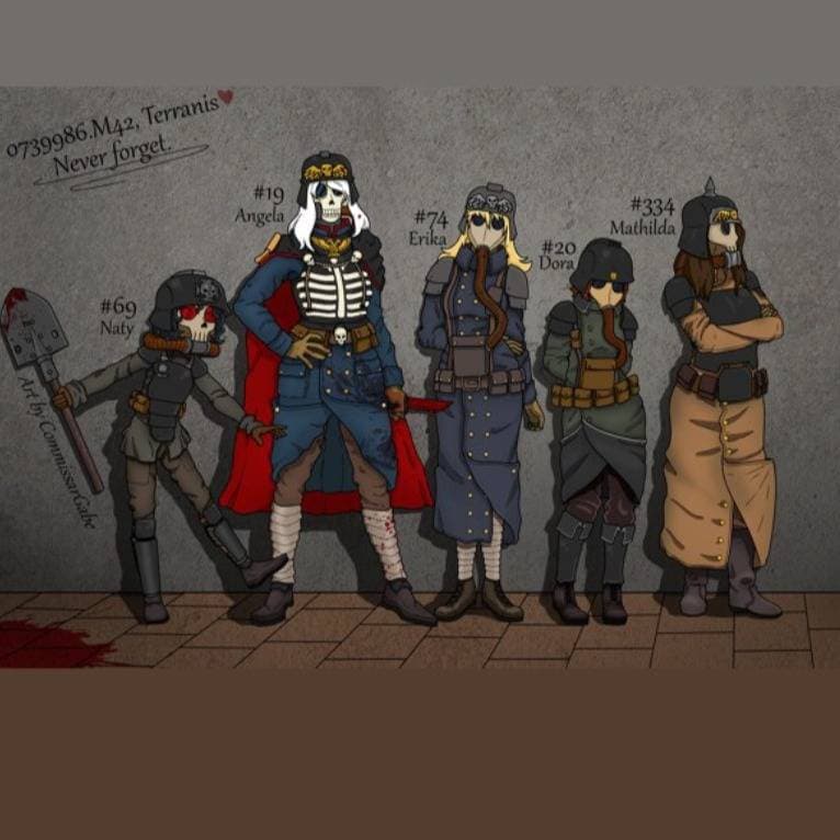 Thumbnail of 5 Girls from the Krieg Death Korps! (Warhammer 40k)