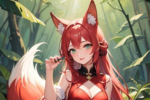 Thumbnail of Fox Girl in the Forest
