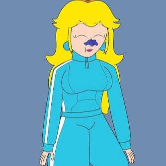 Thumbnail of Princess peach as Violet Beauregarde