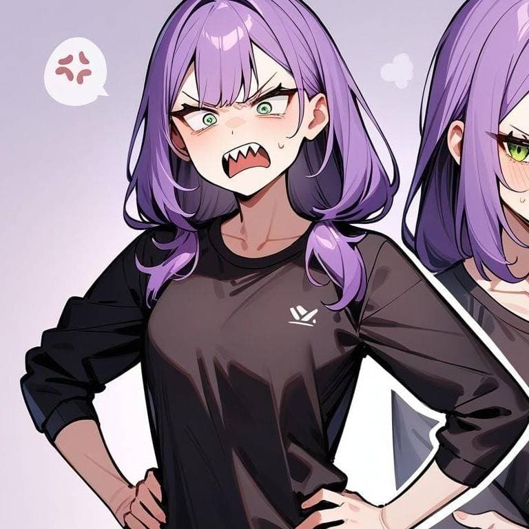 Thumbnail of Violet, your grumpy, rude yet loving wife (and rockstar, too!)