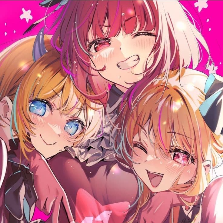 Thumbnail of Ruby, Kana, and Mem-Cho (B-Komachi) [Oshi No Ko RPG]