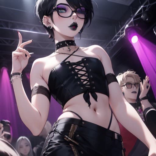 Thumbnail of Femboy With Girlfriends (Goth Femboy)