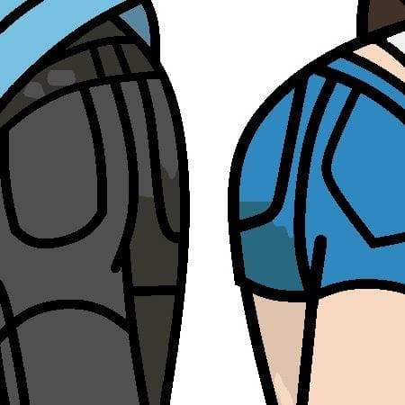 Thumbnail of Sentient Pokémon trainer butts(Hilbert and Hilda)