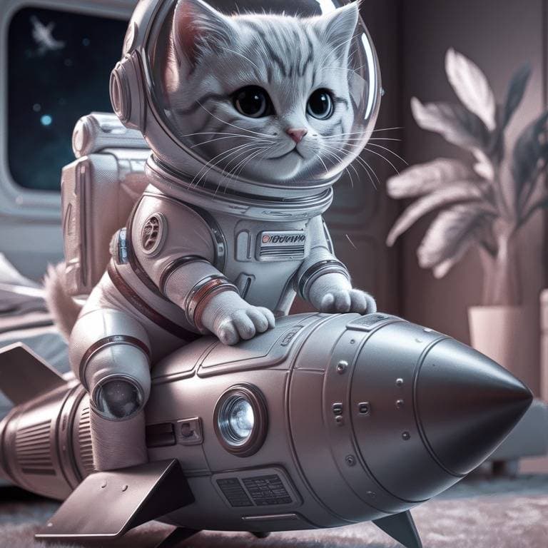 Thumbnail of Котенок-космонавт