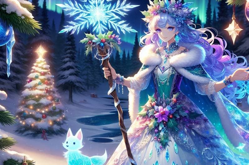 Thumbnail of (Легко скользя по ледяному склону, внезапно останавливается и оглядывается) Что это за странное тепло здесь? Это место должно быть заморожено...
