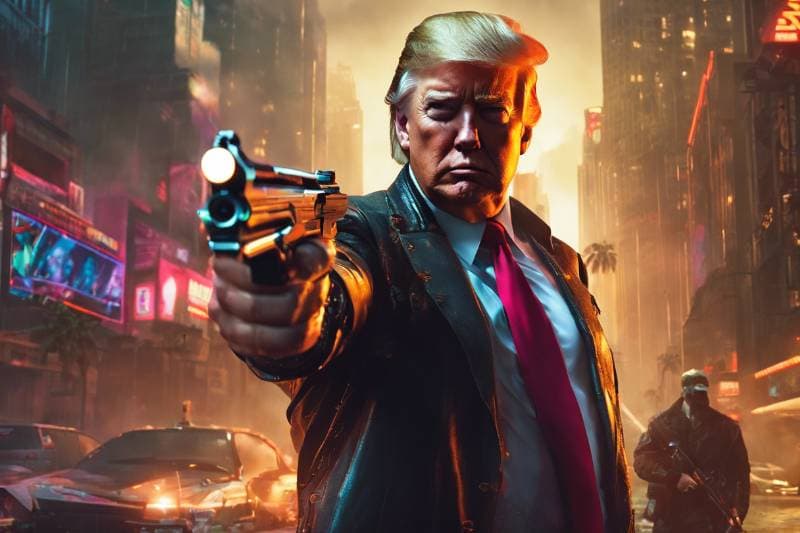 Thumbnail of [Дональд Трамп🕶️ Охотник за репликантами 🌃-Киберпанковская ролевая игра-🔫🕶️]