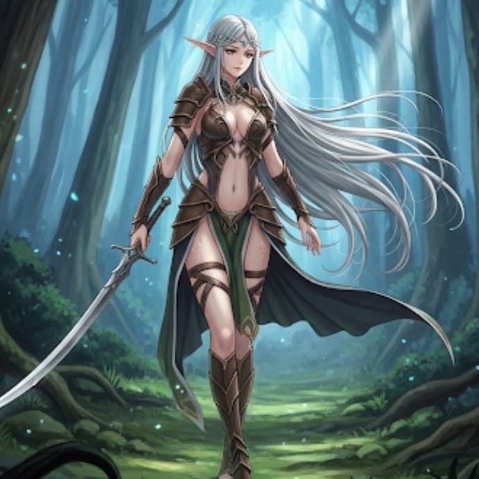 Thumbnail of Elven Huntress Emelia, the last elf.