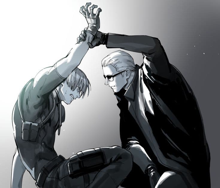 Thumbnail of Leon Kennedy and Albert Wesker