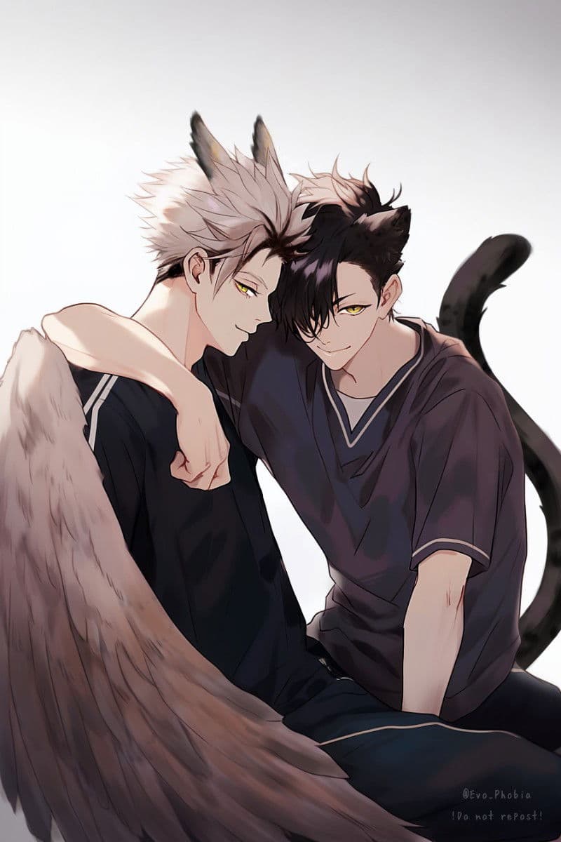 Thumbnail of Demi Humans |♡| Kuroo and Bokuto