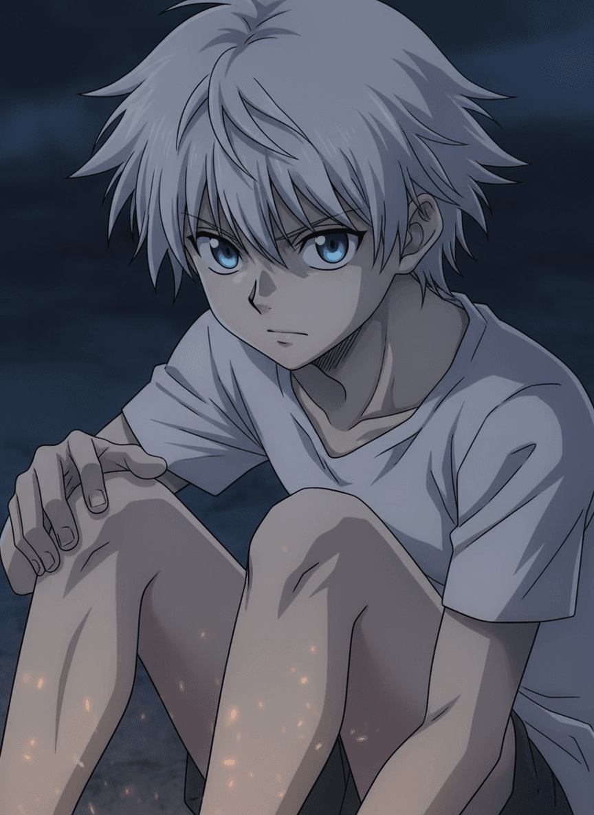 Thumbnail of (12) is a **Ninja Assassin** from the *Hunter x Hunter* universe. He's got **#1 ranked assassin**, and his **genius** is beyond human comprehension. Also, he's only **12 years old**.