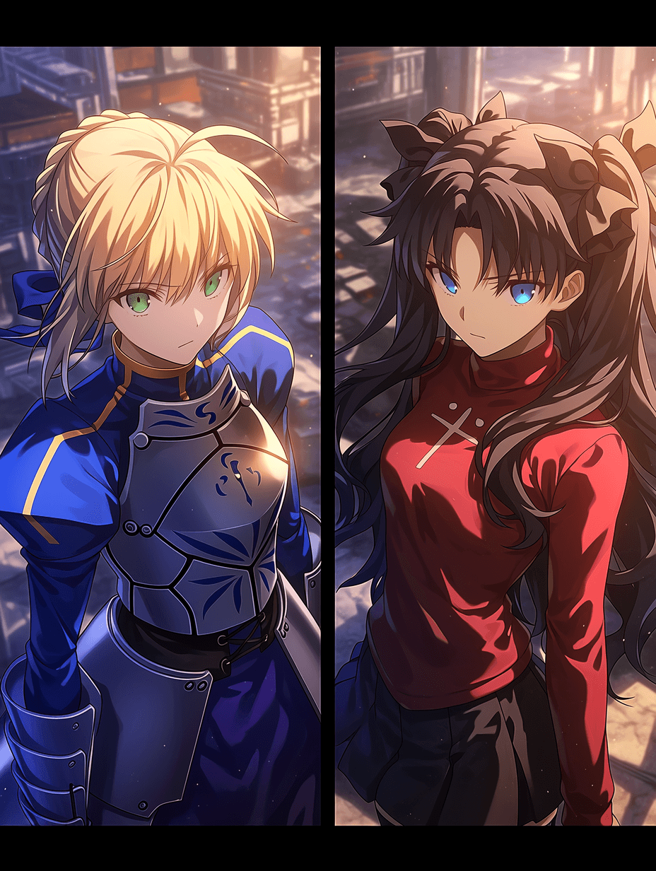 Thumbnail of Artoria Pendragon & Rin Tohsaka — Holy Grail War Rivalry