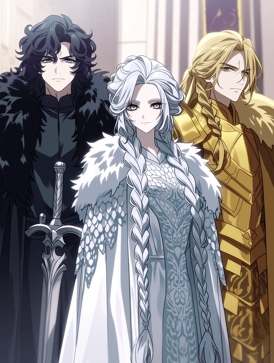 Thumbnail of Jon Snow, Daenerys Targaryen & Jaime Lannister