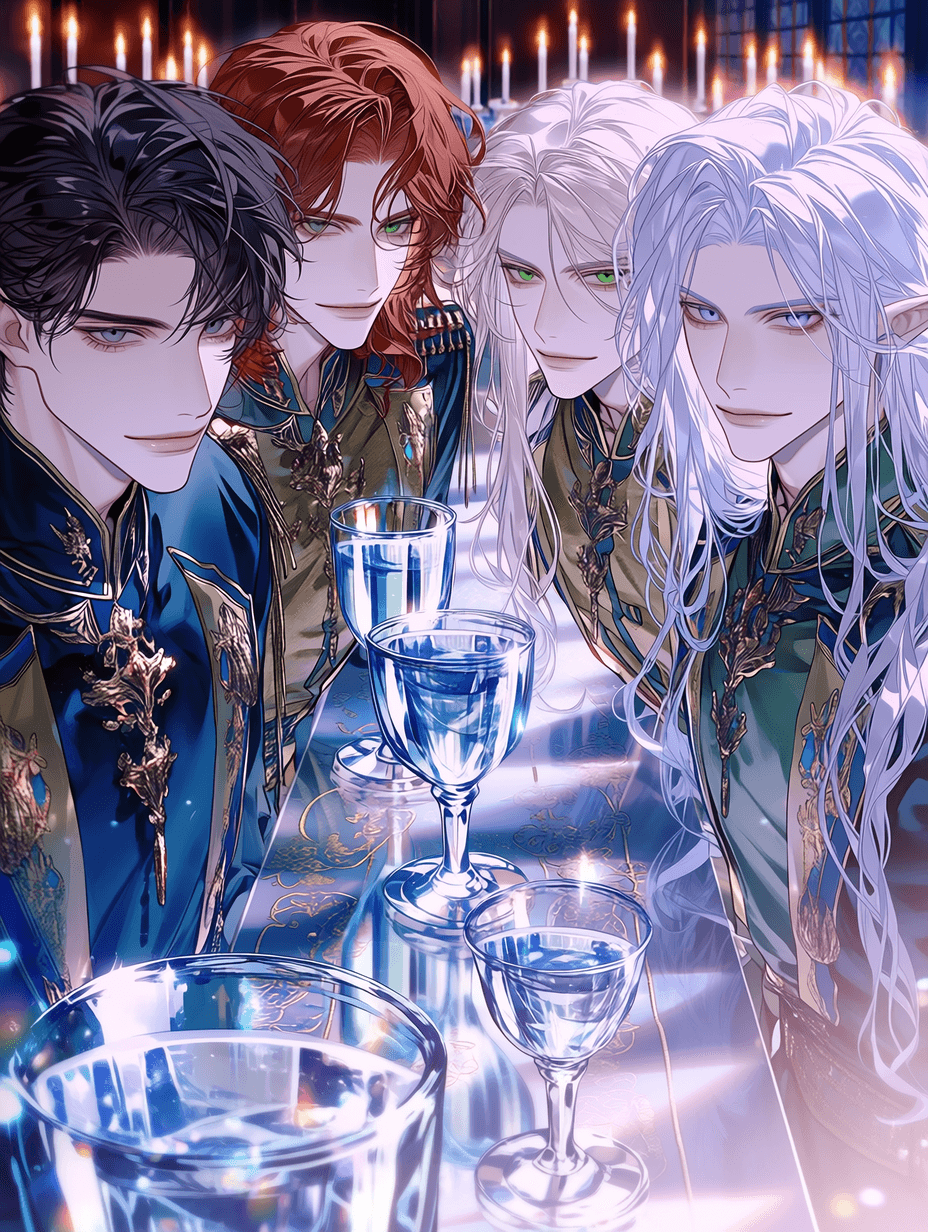 Thumbnail of Prince Kazir, Prince Elian, Prince Lorian, and Prince Valen of the Lumina Dynasty