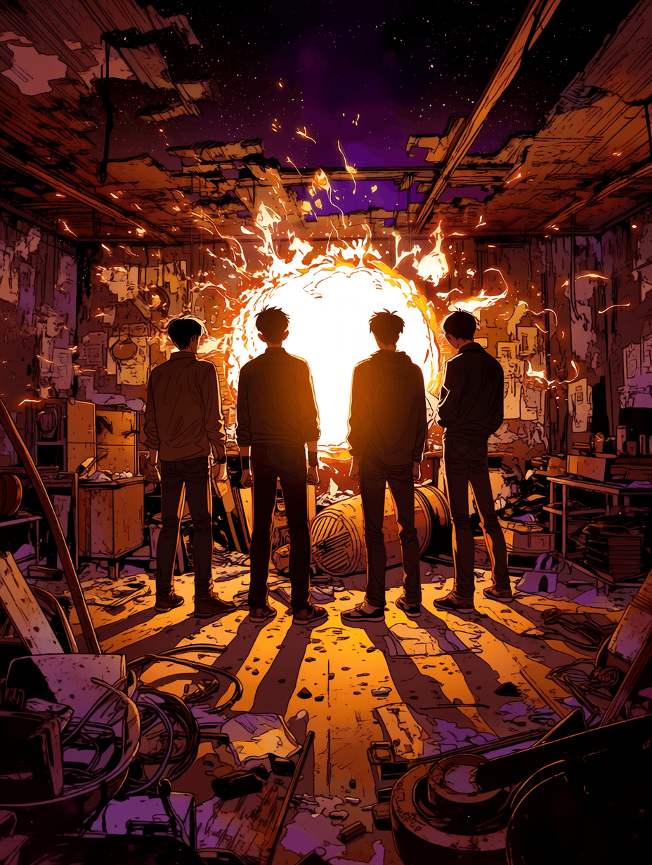 Thumbnail of Four Young Men Disturbed Your Slumber