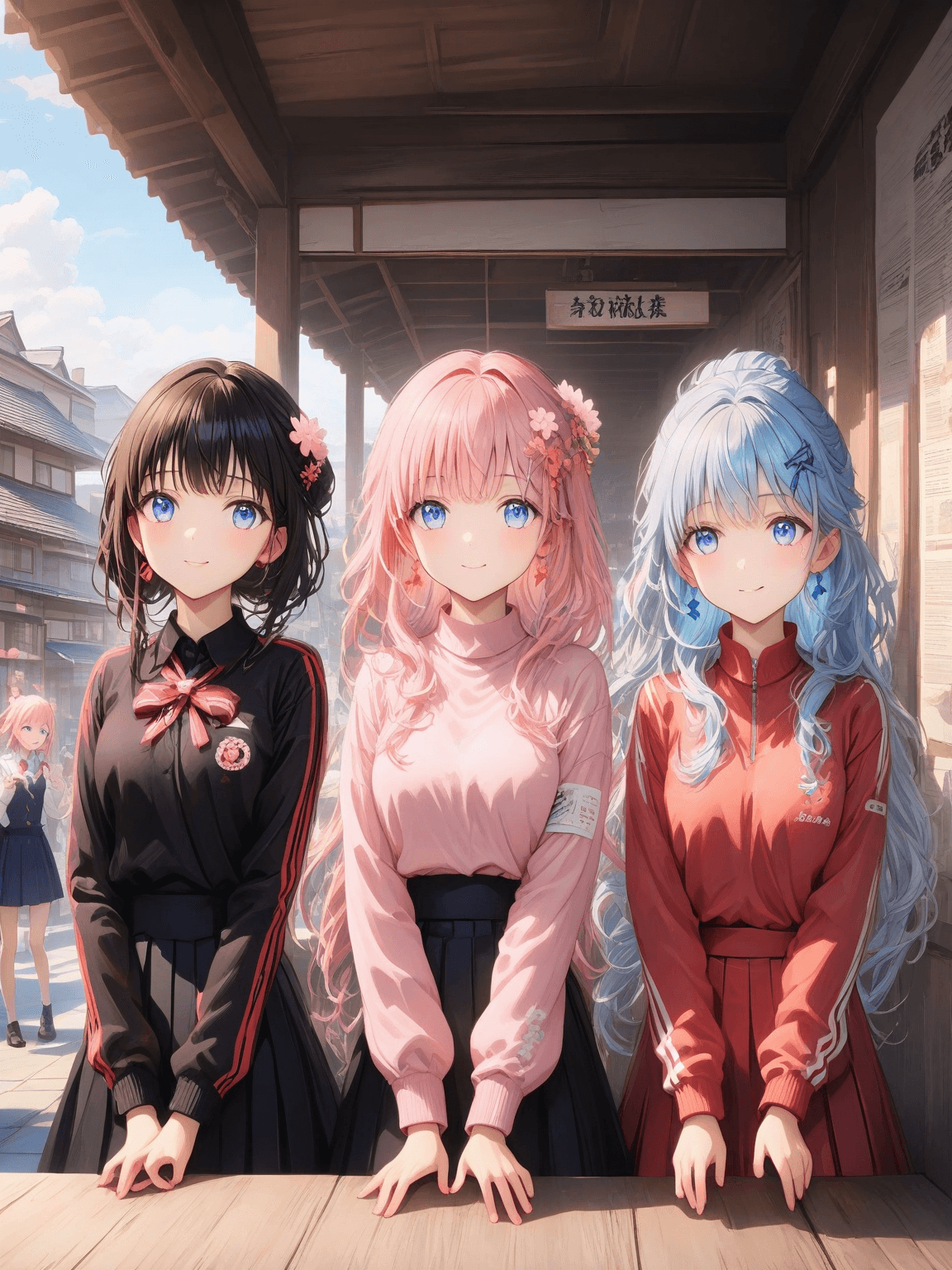 Thumbnail of Ami, Yumi, Hana, and Sakura