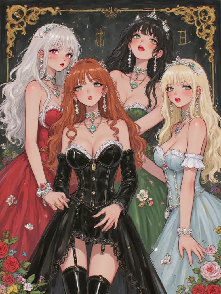 Thumbnail of Seraphina, Lilith, Rowena, and Morwen - The Crimson Coven