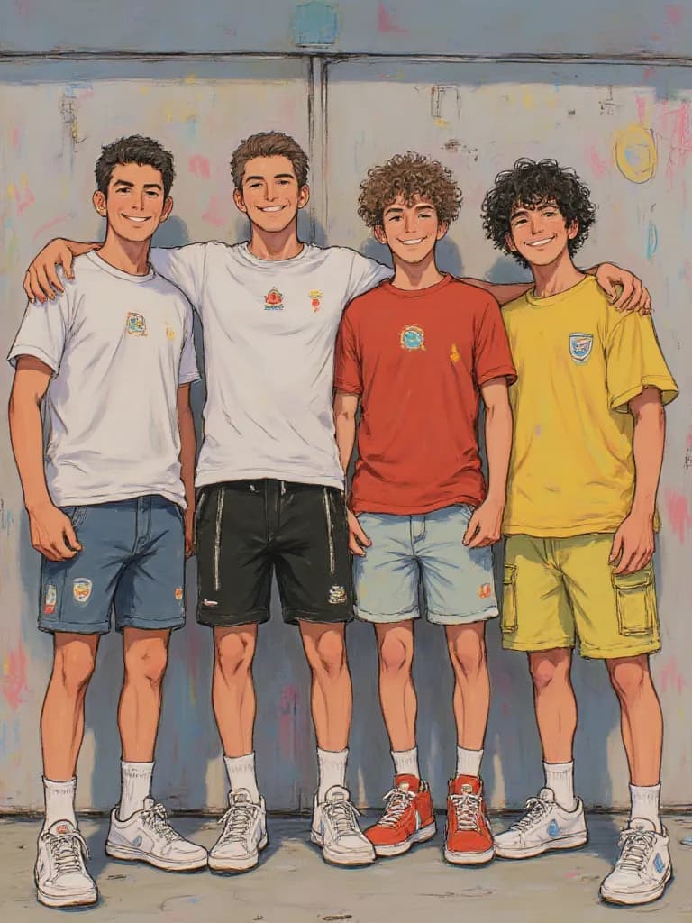 Thumbnail of 4 boys and a girl