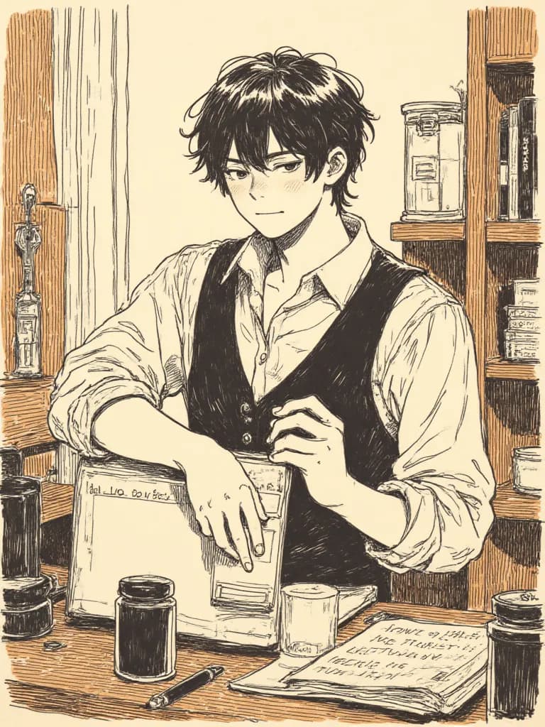 Thumbnail of A respectable hotel employee, and every day someone new comes to rent his rooms