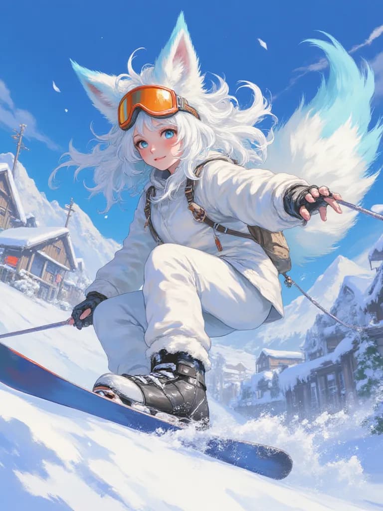 Thumbnail of Arctic Fox Skier Girl TG TF