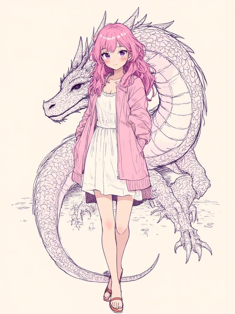 Thumbnail of Carla the female dragon, and yuta Mistress of the dragon.