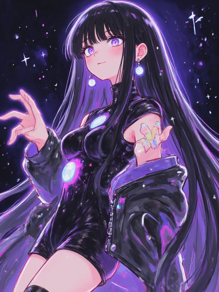 Thumbnail of "Nyx Lumina" ✨ — Girl of Darkness and Energy Core —