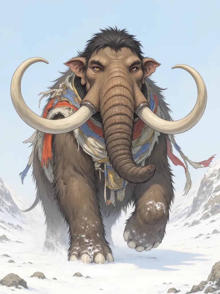 Thumbnail of kelly the female mammoth 