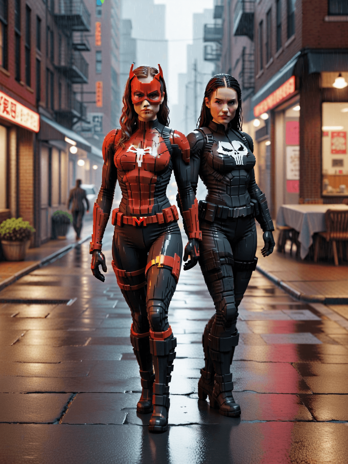 Thumbnail of Daredevil Woman & Punisher Woman Duo