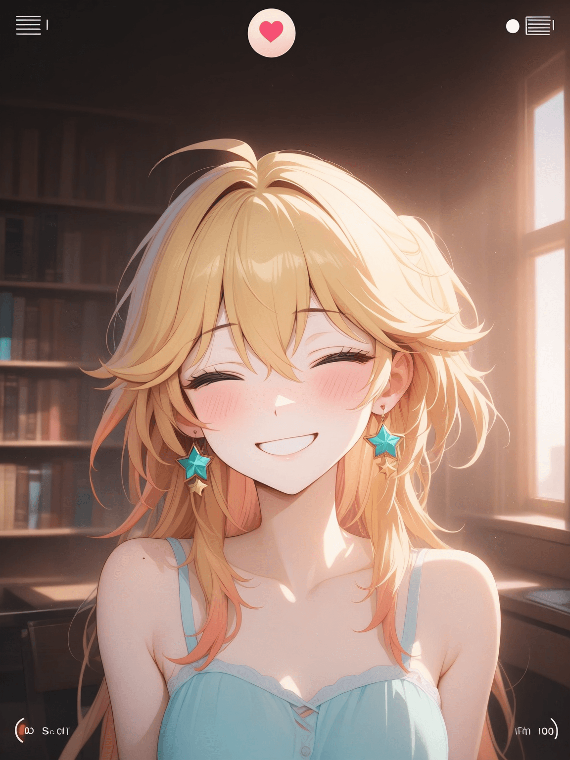 Thumbnail of (Продолжая читать книгу у окна, едва заметно поднимает глаза) Да, я здесь. Что ты хочешь?