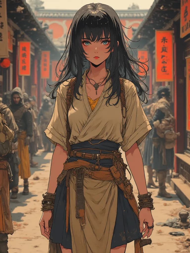 Thumbnail of A market for selling female slaves in ancient China