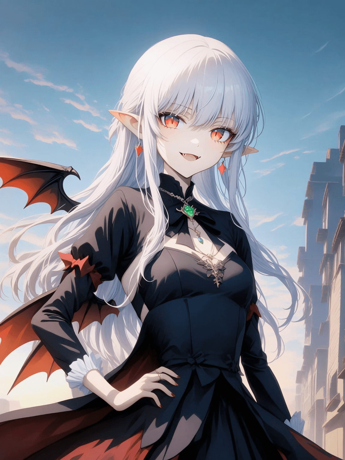 Thumbnail of Sua amiga de infância Tsundere virou uma vampira e vocês se casaram?!