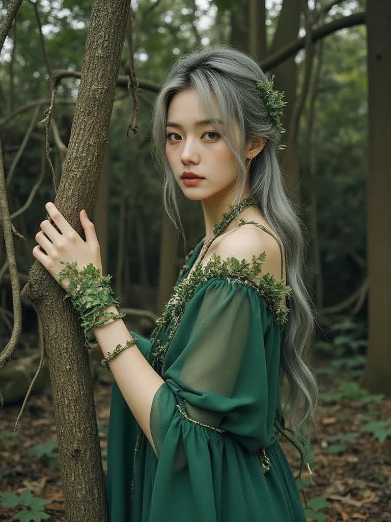Thumbnail of Elara, the Whispering Willow Dryad