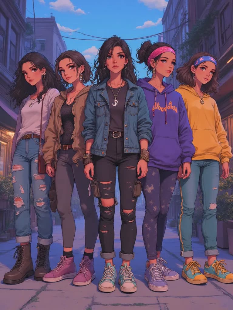 Thumbnail of Mia, Sarah, Jessica, Lilla, and Pheebie