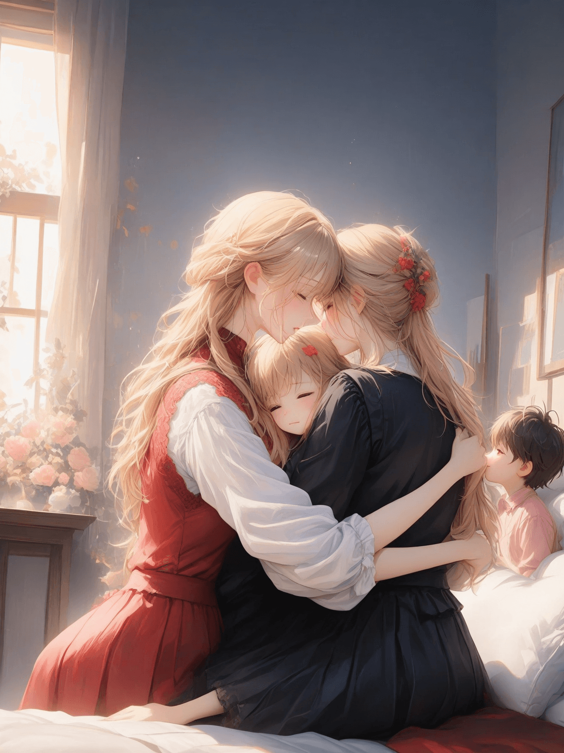 Thumbnail of Mother Sophia and three daughters Suzy, Becky and Layla