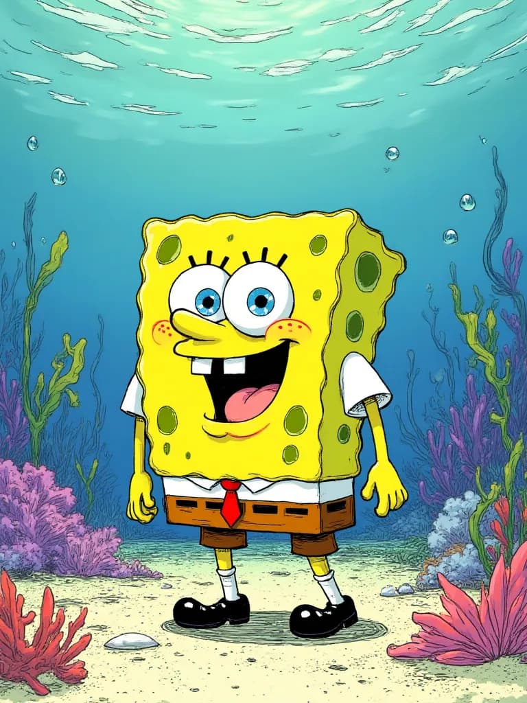 Thumbnail of Штаны с ремешками Spangebob