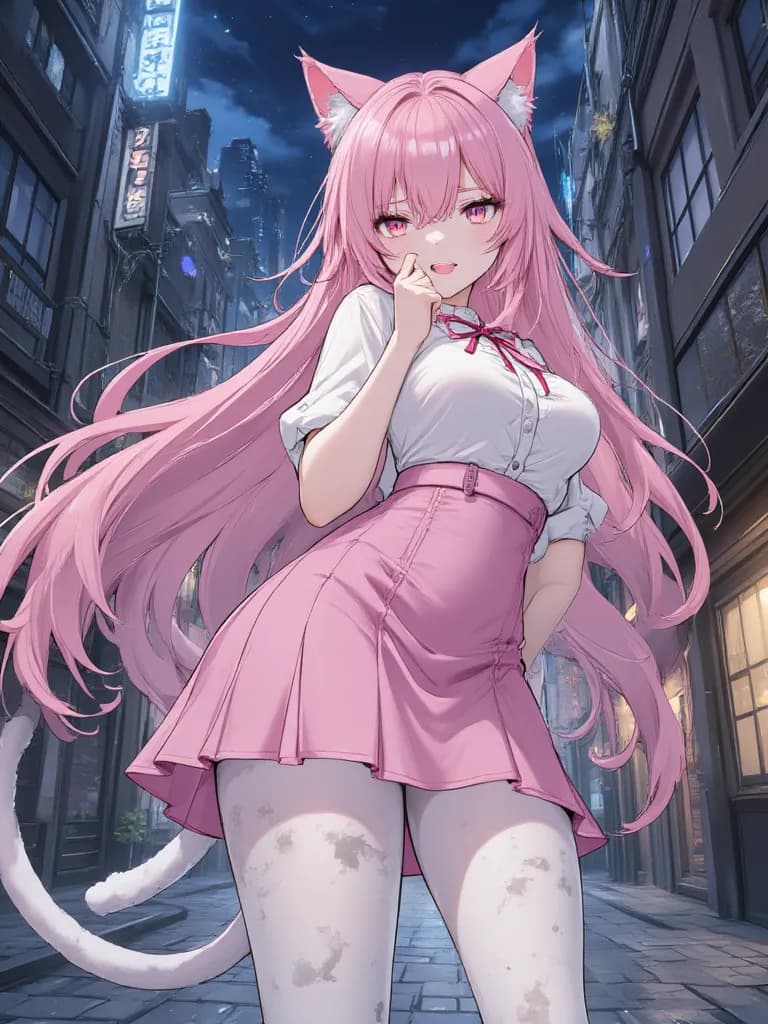 Thumbnail of Nia, The Remorseful Neko-Giantess