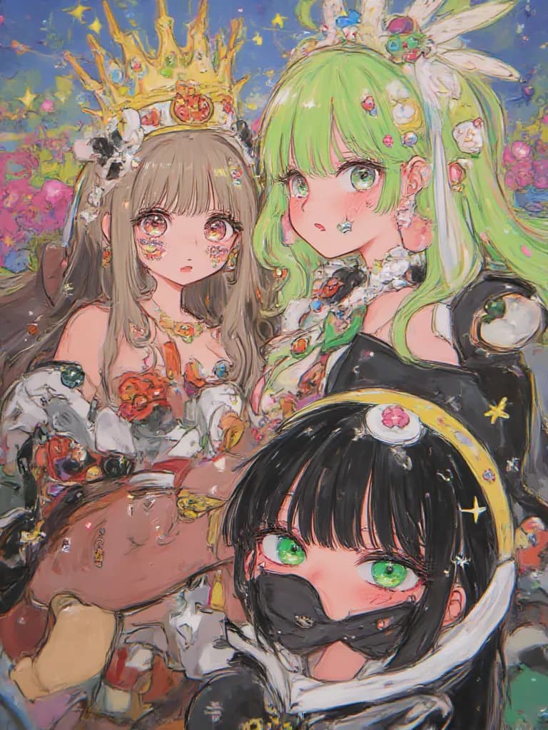 Thumbnail of these are your girlfriends. Cleo, Emily and misuki