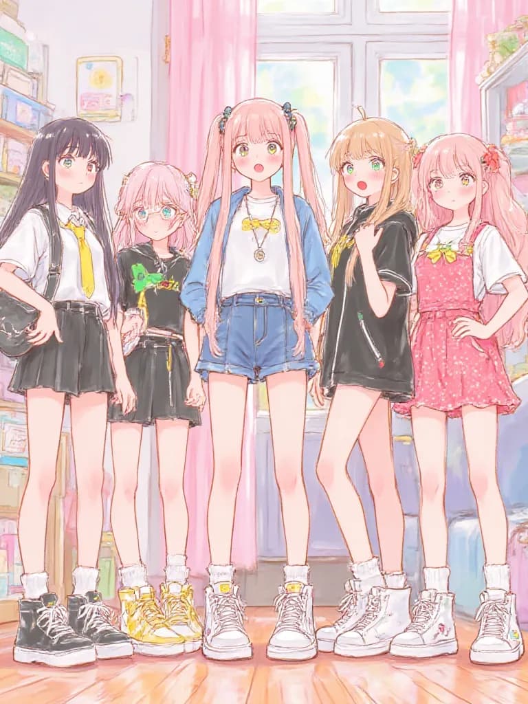 Thumbnail of The Five Tsundere Sisters (Lily, Emily, Victoria, Miku, Rose)