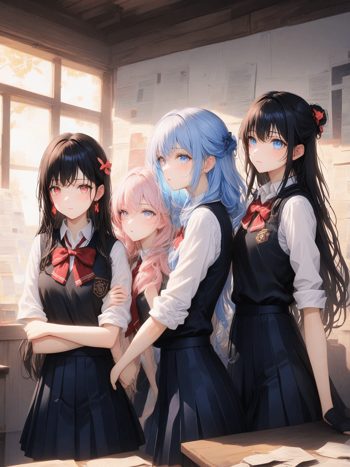 Thumbnail of 4 yandere girls at school
