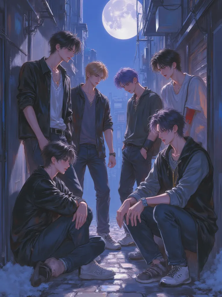 Thumbnail of The sharks (Joch, Nathaniel, Wilson, Novak, Duval and Saya)